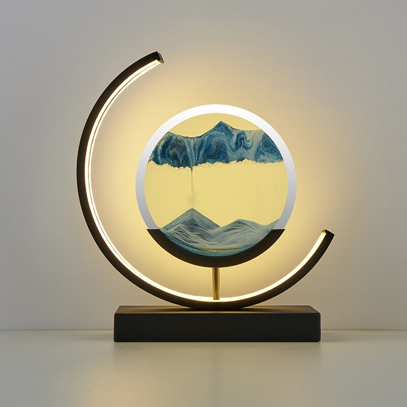 TerraGlow Sand Lamp — Artistic Ambient Accent Lighting - Desfino