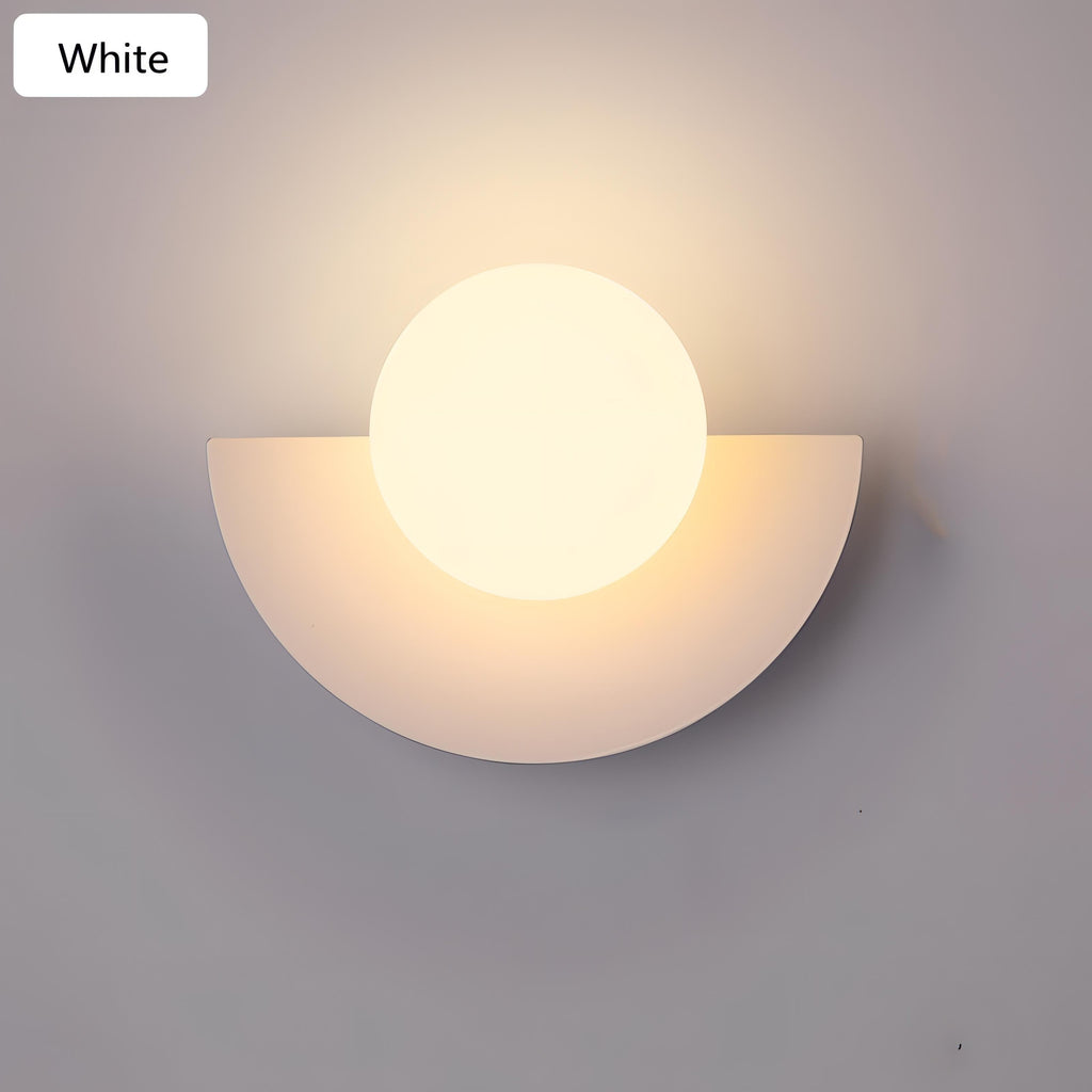 Arden nordisk halvcirkelformad LED-vägglampa — modern väggarmatur - Desfino