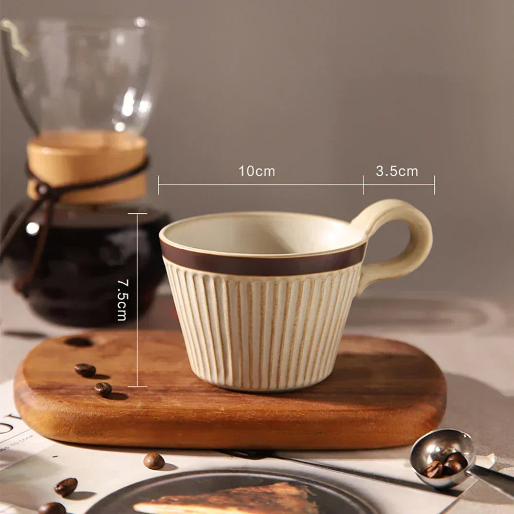Hearthside Ceramic Mugs — Traditional Handmade Build, 10.4 oz Capacity