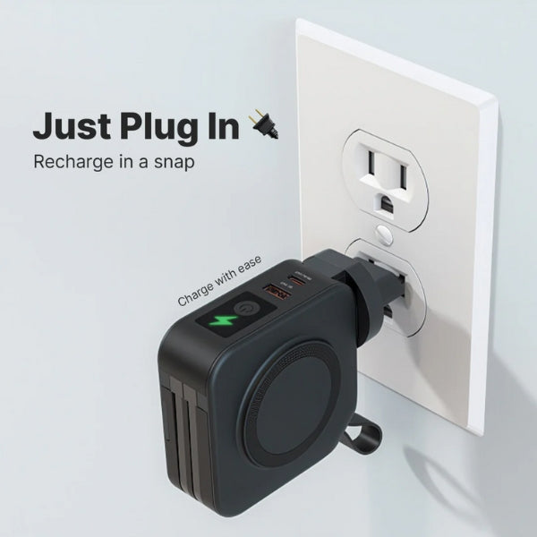 NomadPro 5-in-1-Wandladegerät — 10000mAh-Akku, kabellose Ladestation - Desfino