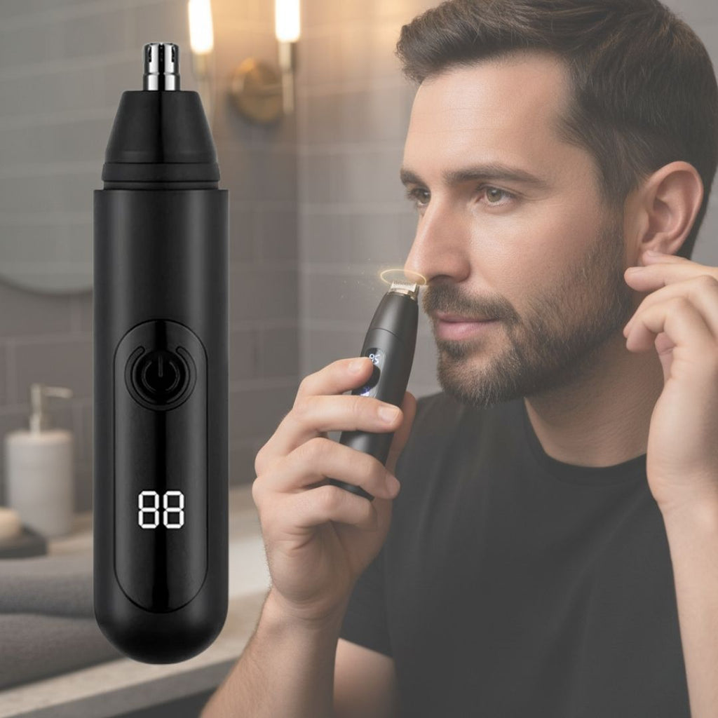 Tondeuse nez et oreilles AstraTrim rechargeable en USB-C — Silencieuse, étanche - Desfino