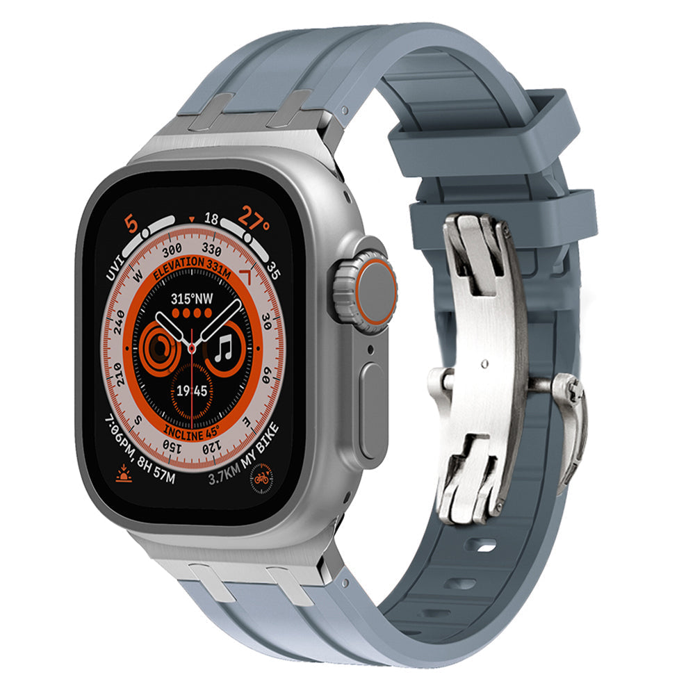 Novara Apple Watch Strap — Thick Silicone, Grade 2 Titanium Adapter - Desfino