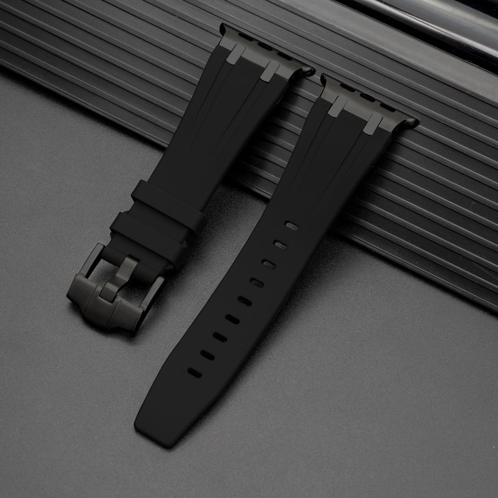Bracelet Nexal pour Apple Watch — Design en silicone, accent métallique sur la tête - Desfino