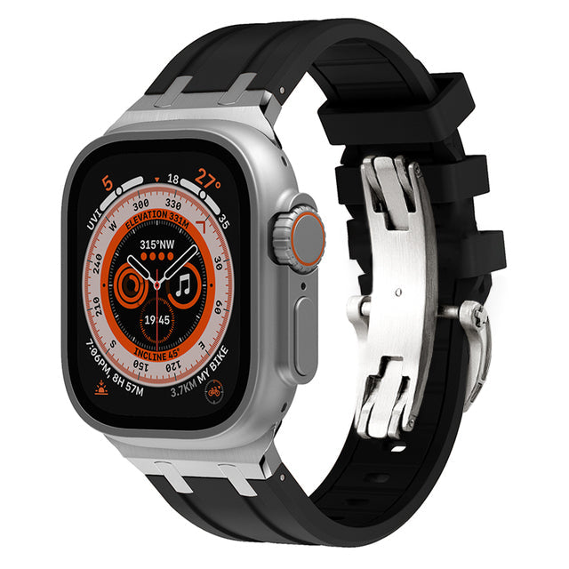 Novara Apple Watch Strap — Thick Silicone, Grade 2 Titanium Adapter - Desfino
