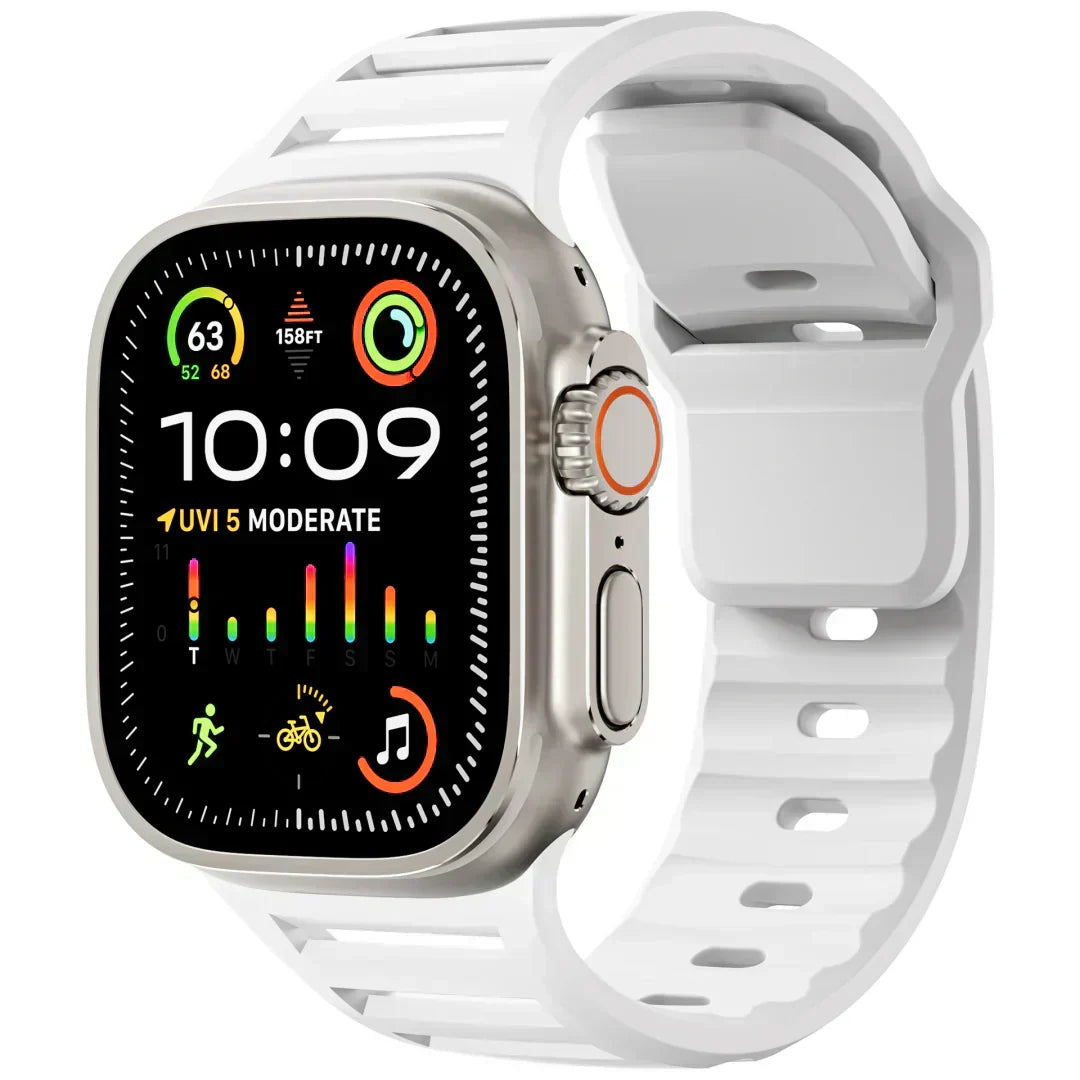 AeroFlex Apple Watch 专用硅胶运动表带 — 透气 - Desfino