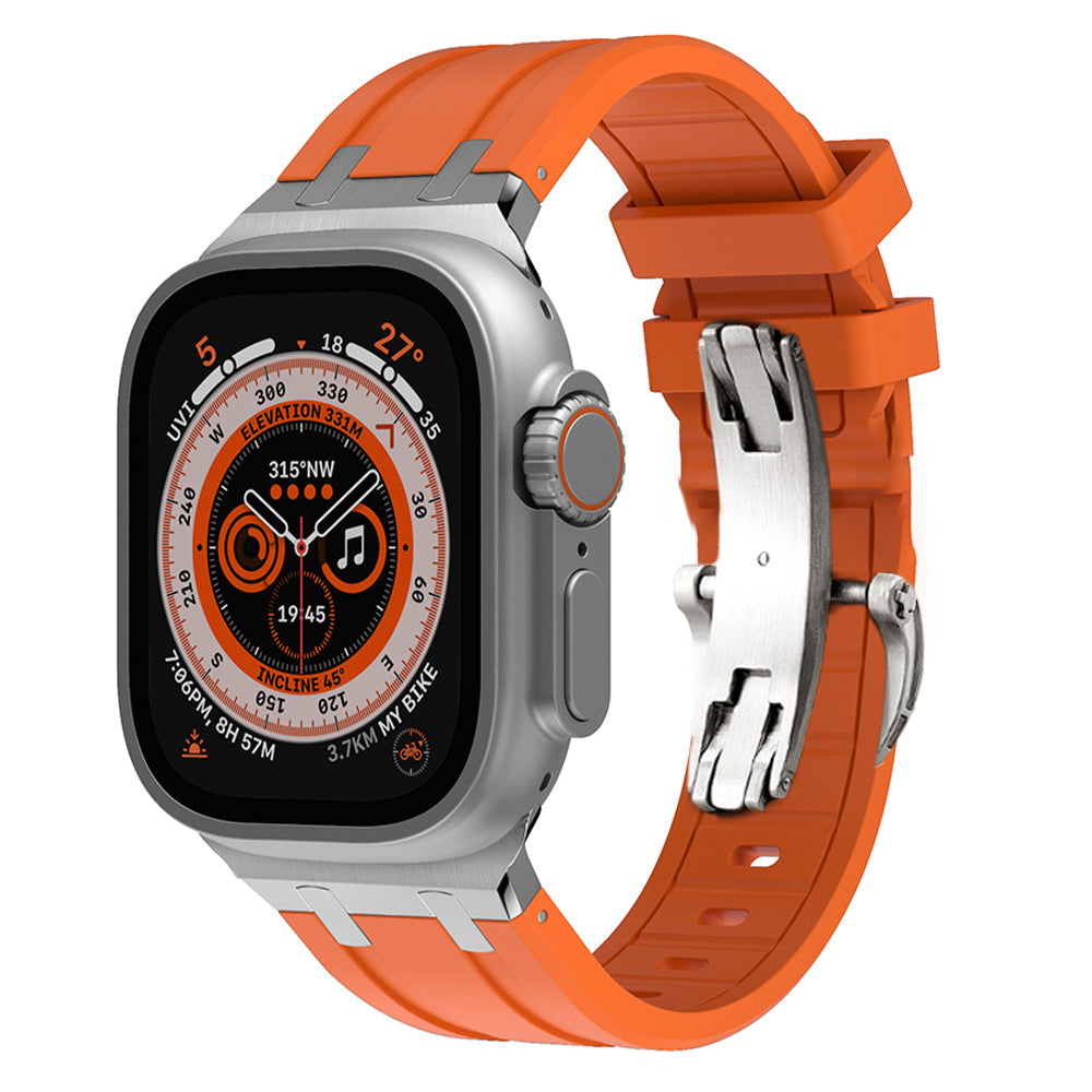 Novara Apple Watch Strap — Thick Silicone, Grade 2 Titanium Adapter - Desfino