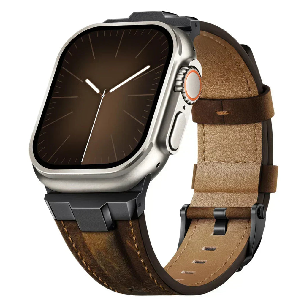Kožený řemínek Wayfarer pro Apple Watch — odolný řemínek pro každodenní nošení - Desfino