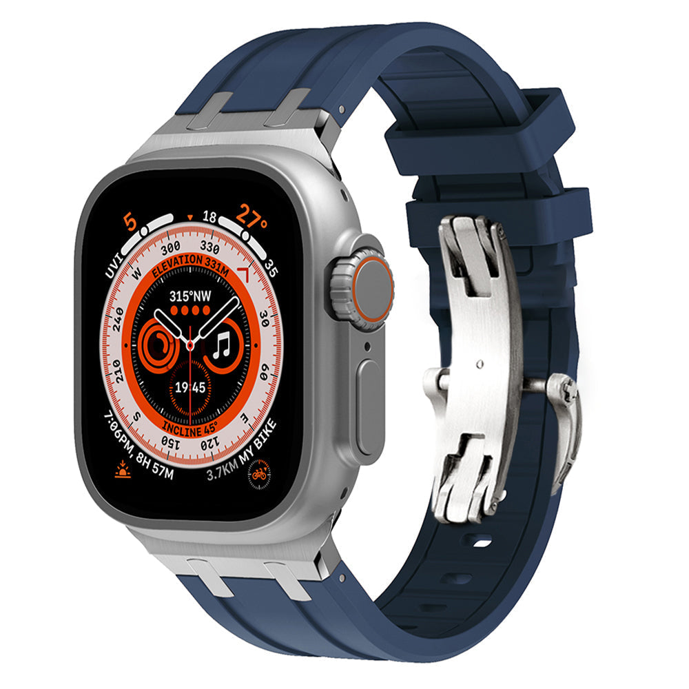 Novara Apple Watch Strap — Thick Silicone, Grade 2 Titanium Adapter - Desfino