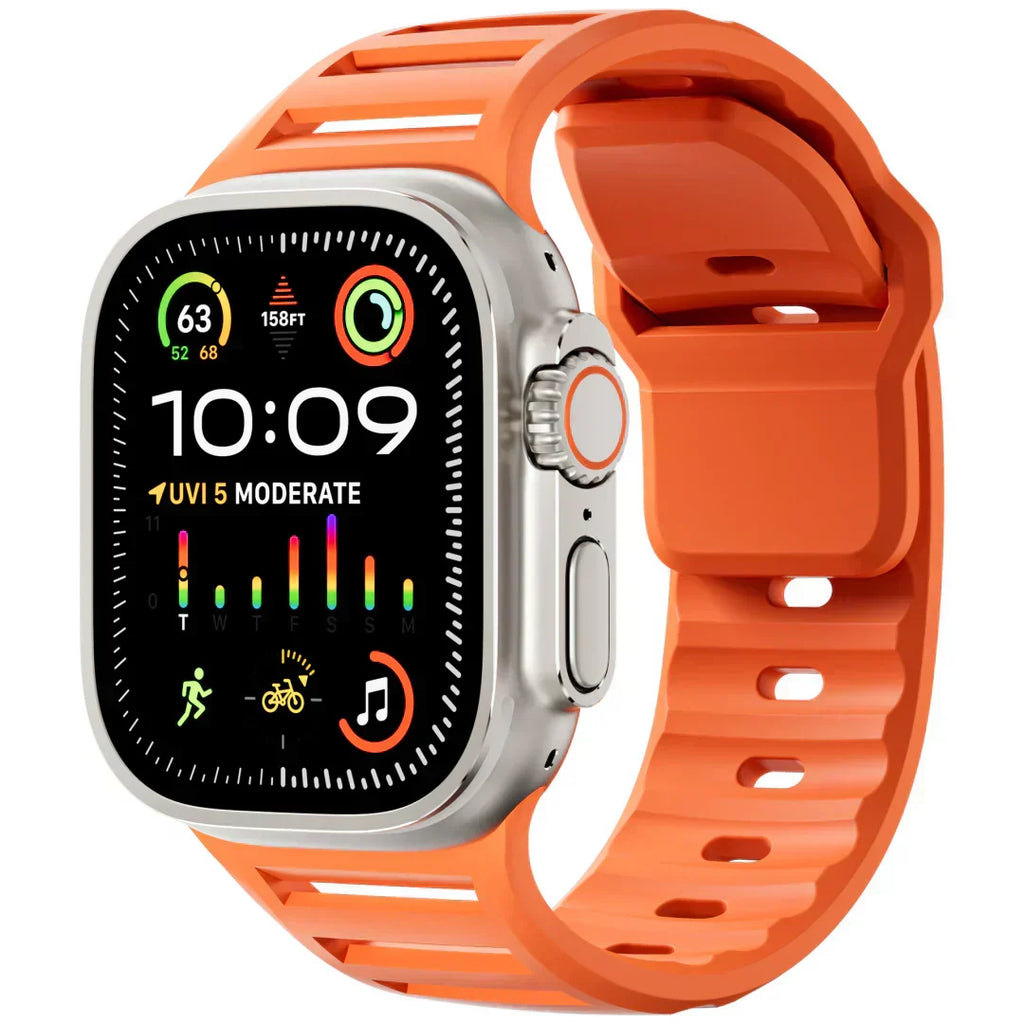 AeroFlex Apple Watch 专用硅胶运动表带 — 透气 - Desfino
