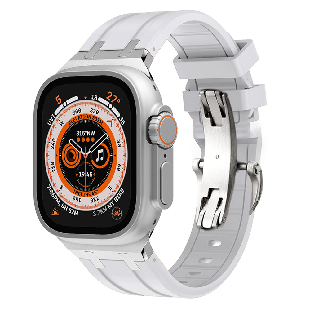 Novara Apple Watch Strap — Thick Silicone, Grade 2 Titanium Adapter - Desfino