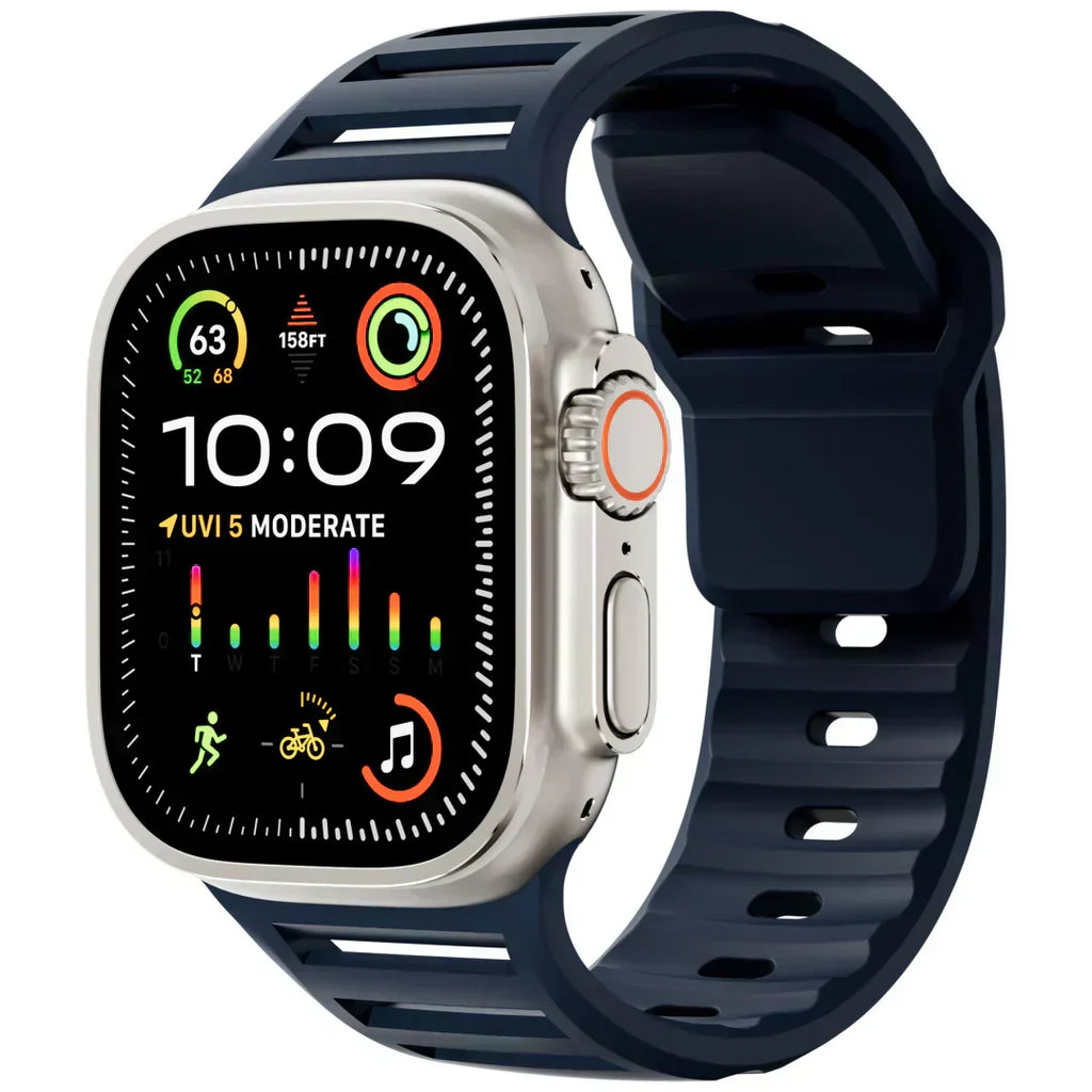 AeroFlex Apple Watch 专用硅胶运动表带 — 透气 - Desfino