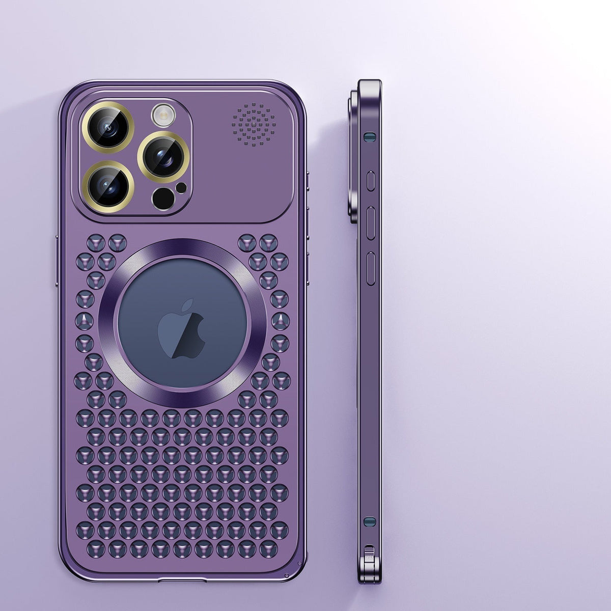 Vellon 3 mm iPhone-etui af titanium-aluminiumlegering — løftet beskyttelse - Desfino