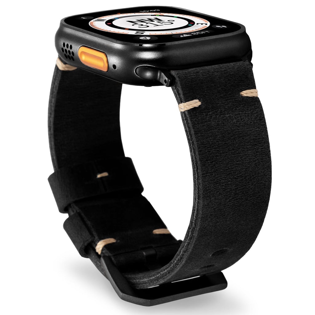 Marlowe Apple-Watch-Armband - Vintage-Leder, handgenäht - Desfino