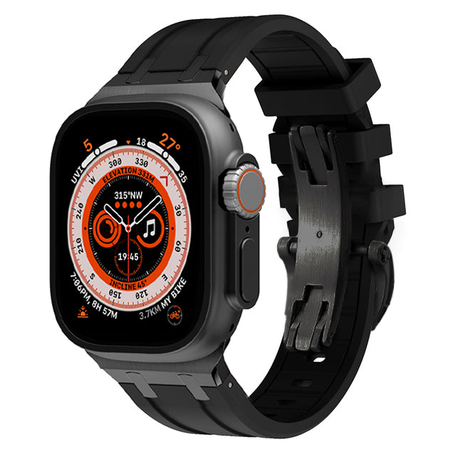 Novara Apple Watch Strap — Thick Silicone, Grade 2 Titanium Adapter - Desfino