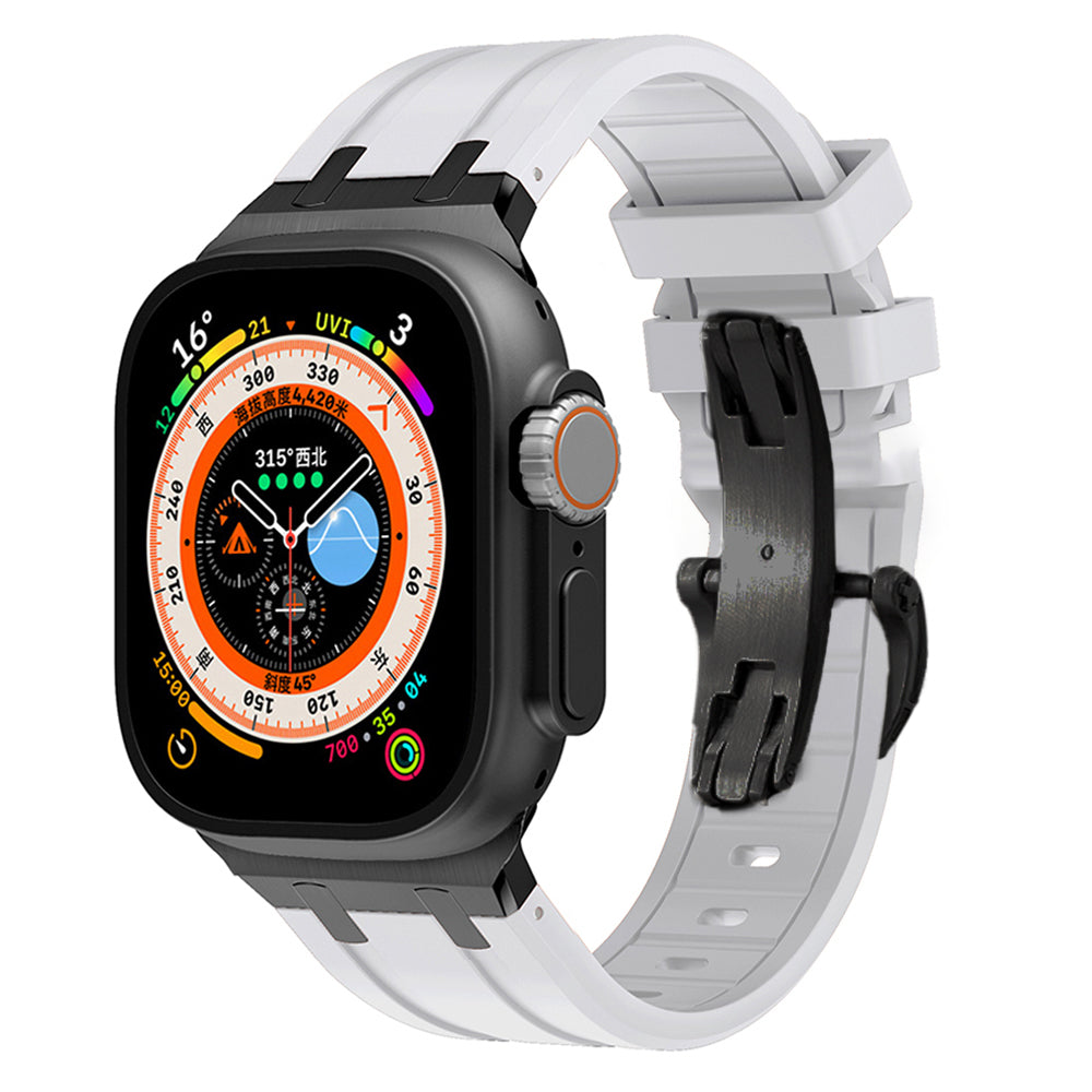 Novara Apple Watch Strap — Thick Silicone, Grade 2 Titanium Adapter - Desfino