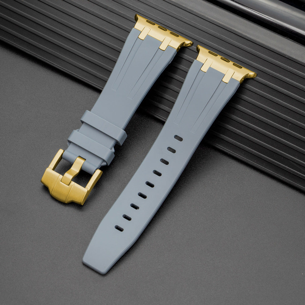 Bracelete Nexal para Apple Watch — Design em silicone, detalhe metálico na extremidade - Desfino