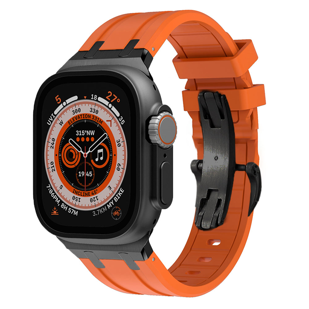 Novara Apple Watch Strap — Thick Silicone, Grade 2 Titanium Adapter - Desfino
