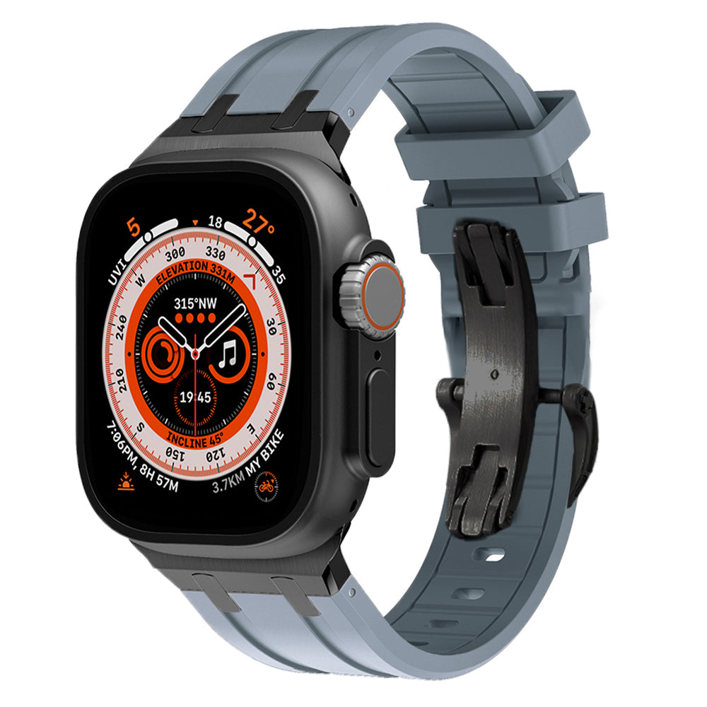 Novara Apple Watch Strap — Thick Silicone, Grade 2 Titanium Adapter - Desfino
