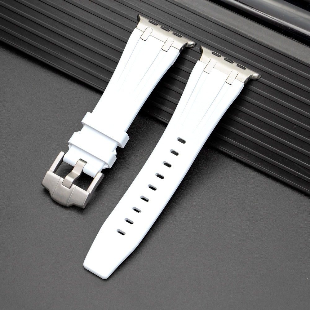 Bracelete Nexal para Apple Watch — Design em silicone, detalhe metálico na extremidade - Desfino