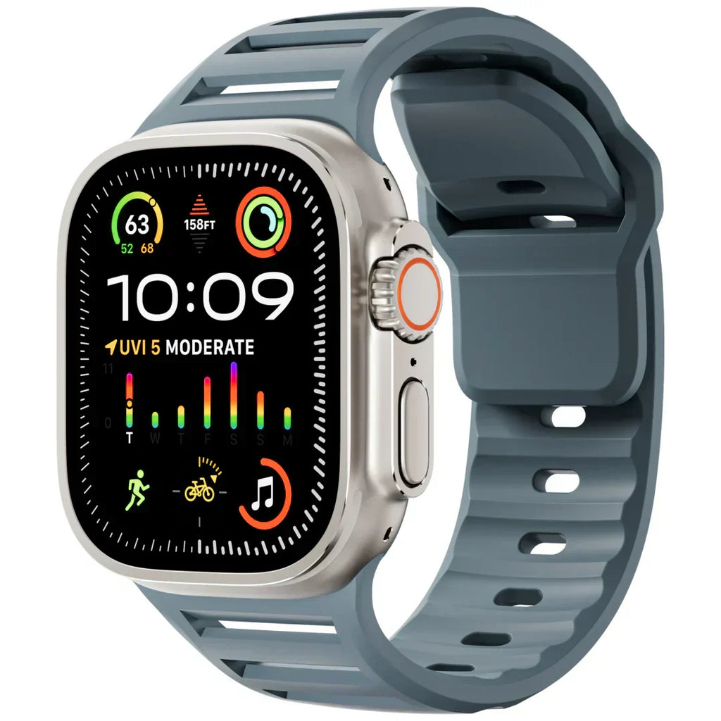 AeroFlex Apple Watch 专用硅胶运动表带 — 透气 - Desfino