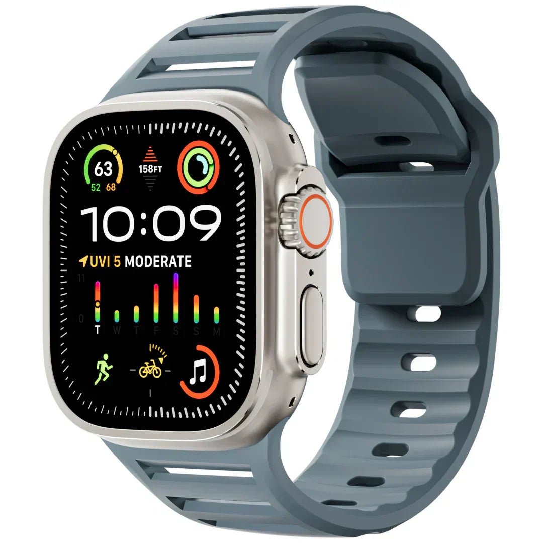 AeroFlex Apple Watch 专用硅胶运动表带 — 透气 - Desfino