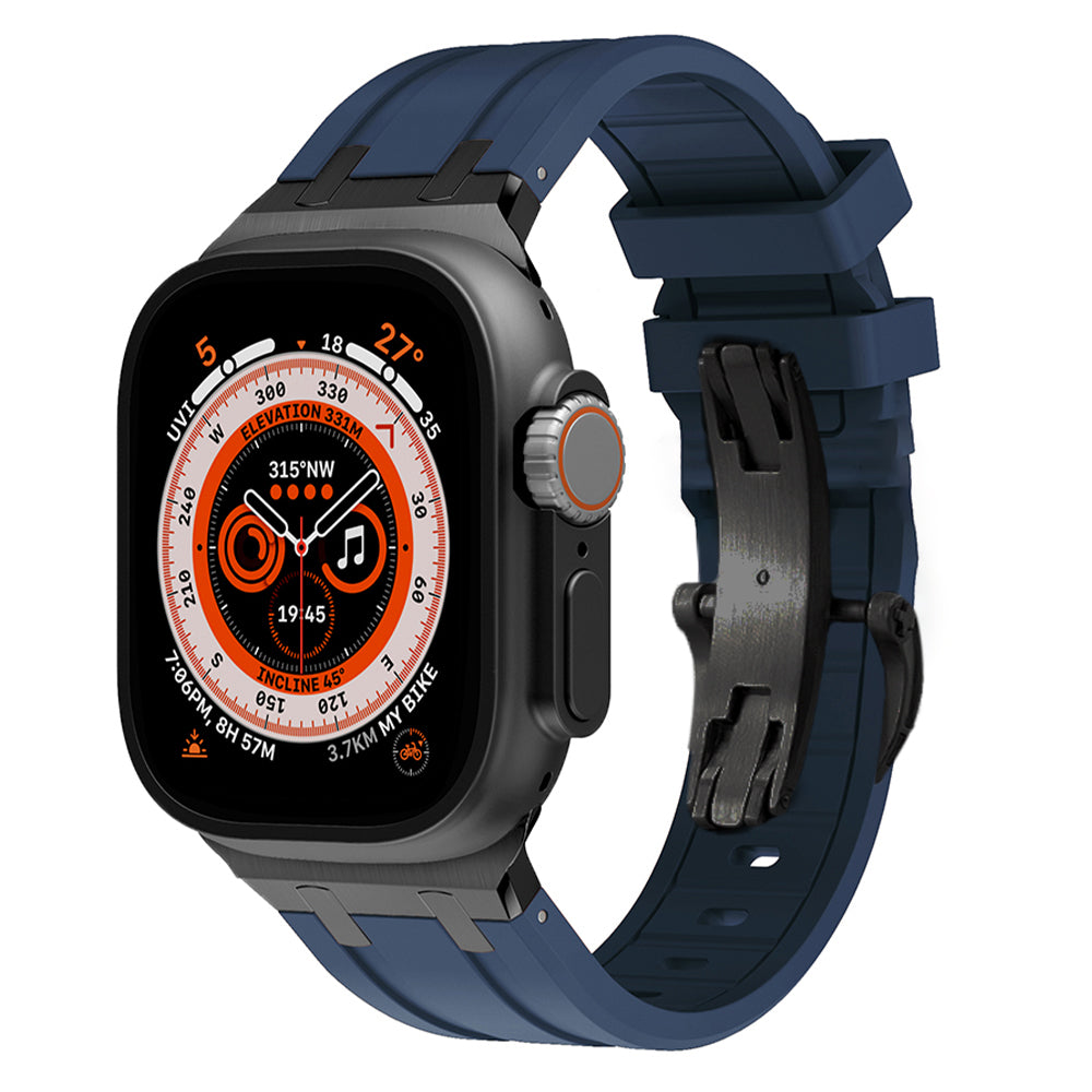 Novara Apple Watch Strap — Thick Silicone, Grade 2 Titanium Adapter - Desfino