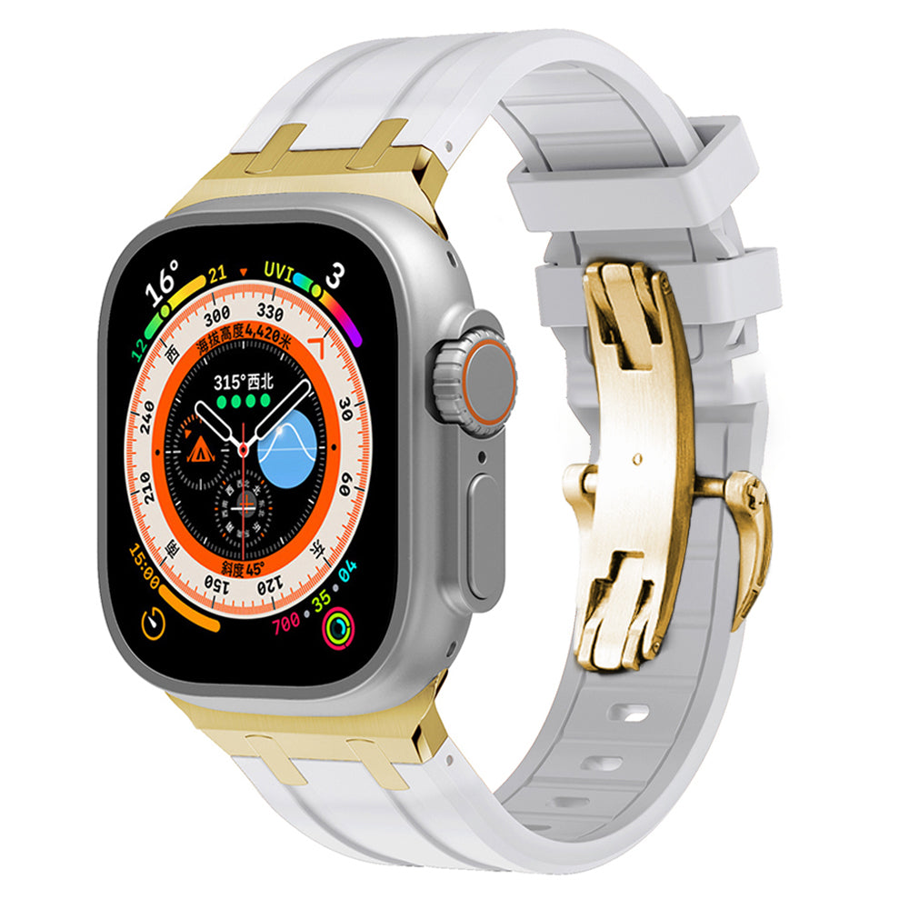 Novara Apple Watch Strap — Thick Silicone, Grade 2 Titanium Adapter - Desfino
