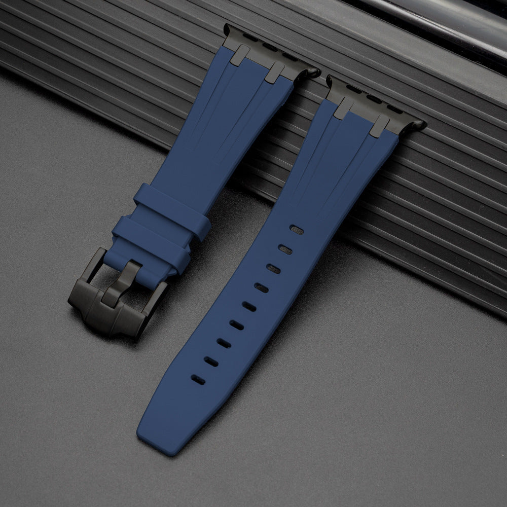 Bracelete Nexal para Apple Watch — Design em silicone, detalhe metálico na extremidade - Desfino