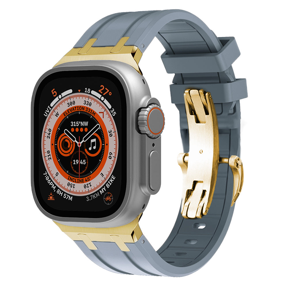 Novara Apple Watch Strap — Thick Silicone, Grade 2 Titanium Adapter - Desfino
