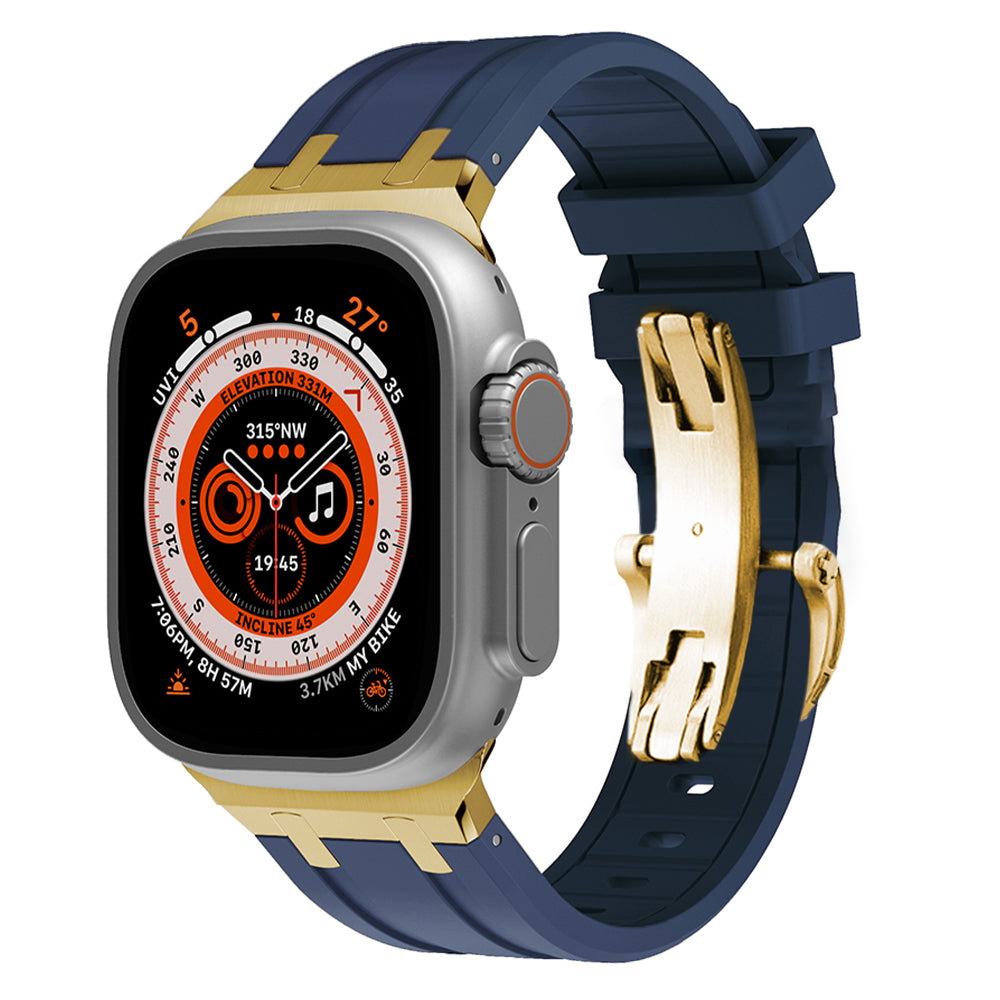 Novara Apple Watch Strap — Thick Silicone, Grade 2 Titanium Adapter - Desfino