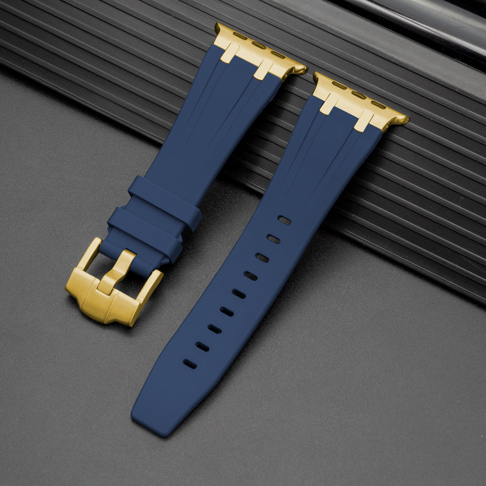 Bracelete Nexal para Apple Watch — Design em silicone, detalhe metálico na extremidade - Desfino