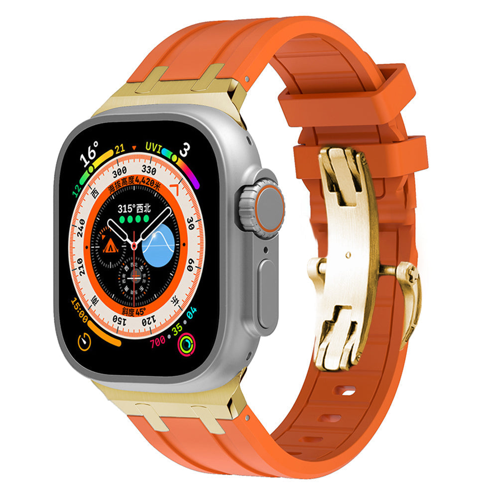 Novara Apple Watch Strap — Thick Silicone, Grade 2 Titanium Adapter - Desfino