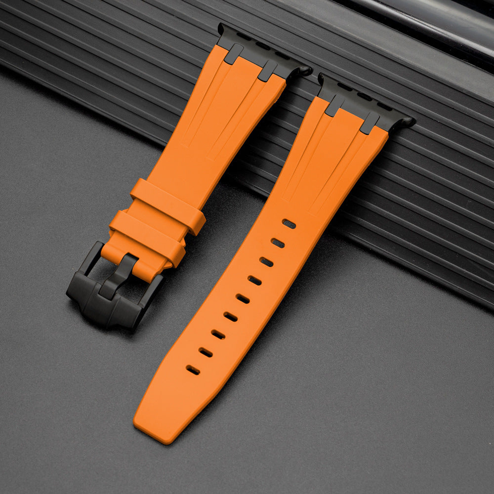 Bracelete Nexal para Apple Watch — Design em silicone, detalhe metálico na extremidade - Desfino