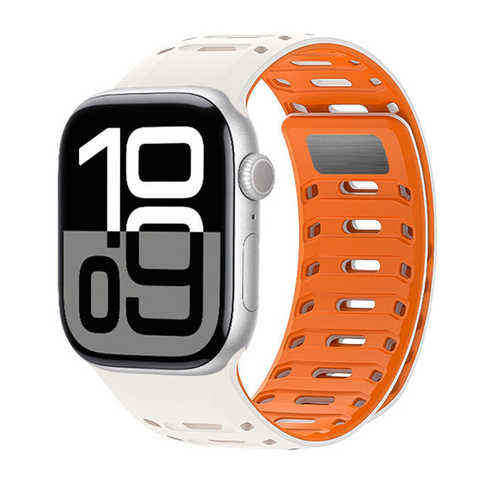 Apple Watch-armband i silikon - magnetlås, justerbart 130–230 mm - Desfino