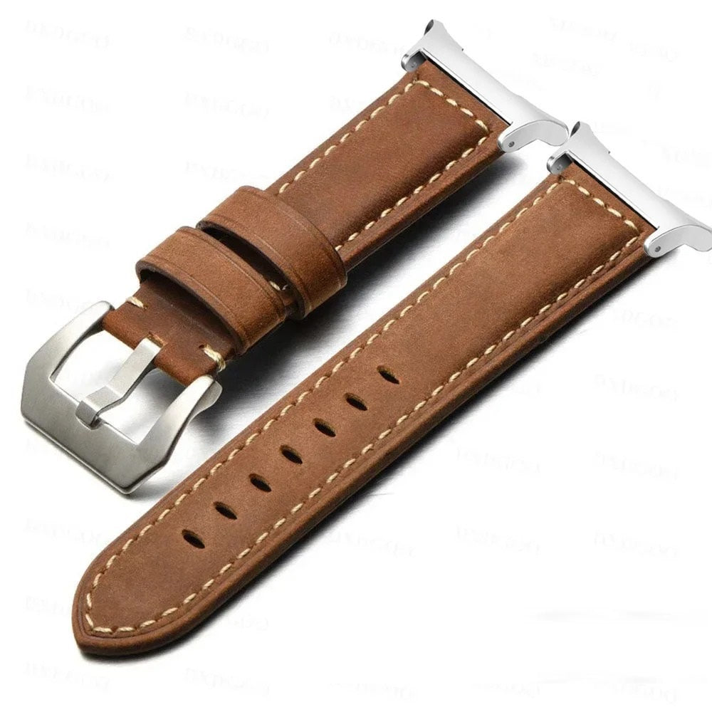 Rowen håndsydd rem i frostet skinn — Samsung Watch Ultra 47 mm - Desfino