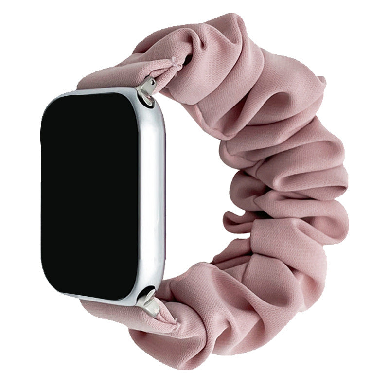 Miękki jedwabny pasek scrunchie do Apple Watch — elastyczne dopasowanie bez zapięcia - Desfino