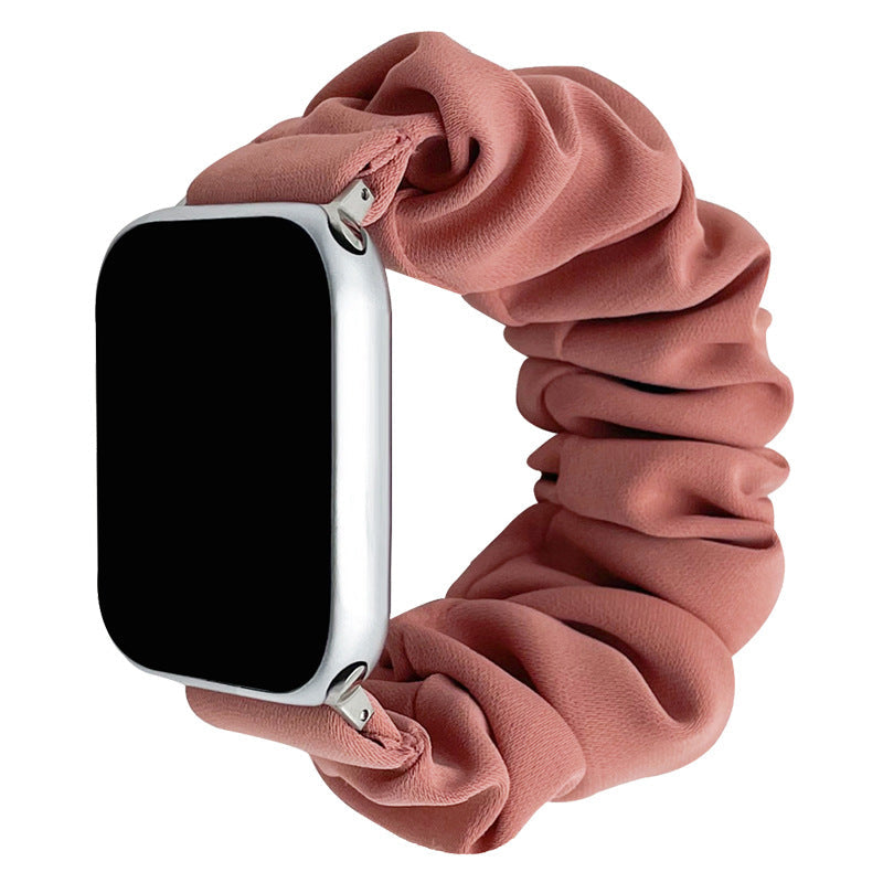 Miękki jedwabny pasek scrunchie do Apple Watch — elastyczne dopasowanie bez zapięcia - Desfino