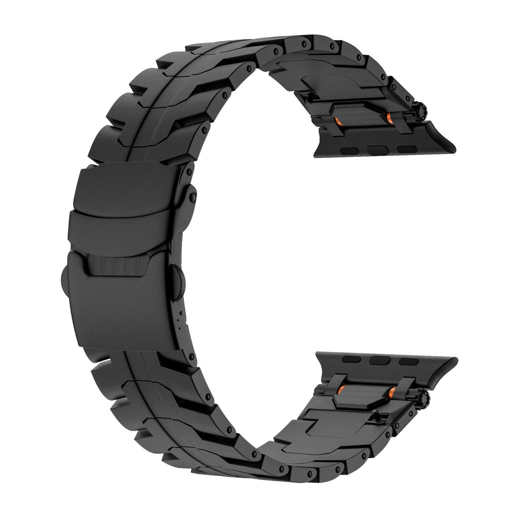 Kovový řemínek AurumForge pro Apple Watch — Bezpečná přezka, propracované články