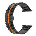 Bracelete metálico AurumForge para Apple Watch — Fecho de borboleta, 130–220 mm - Desfino