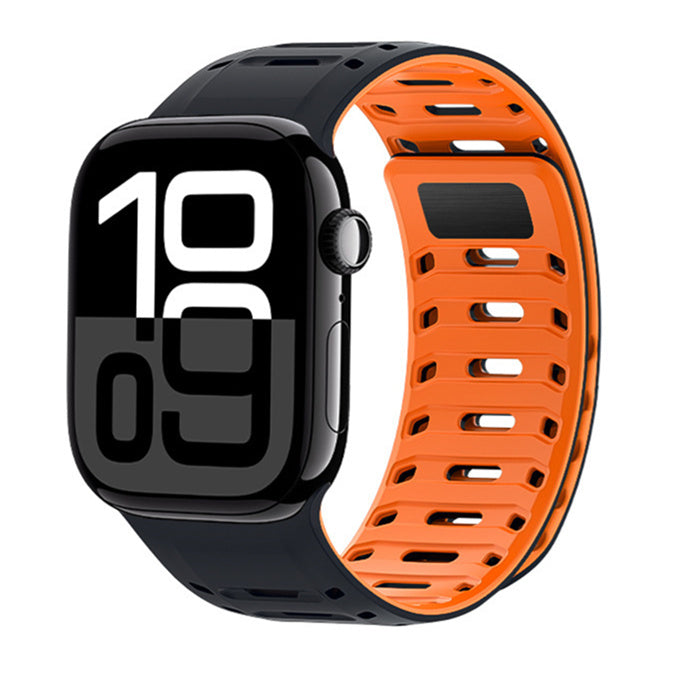 Apple Watch-armband i silikon - magnetlås, justerbart 130–230 mm - Desfino