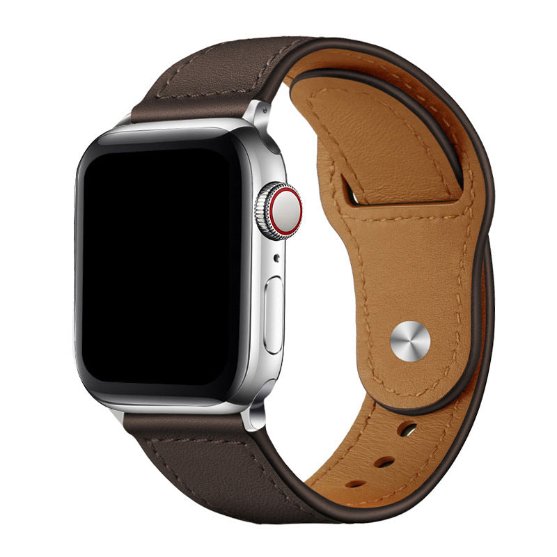 Kožený řemínek Rivon s poutkem pro Apple Watch 42–49mm, 140–220mm - Desfino