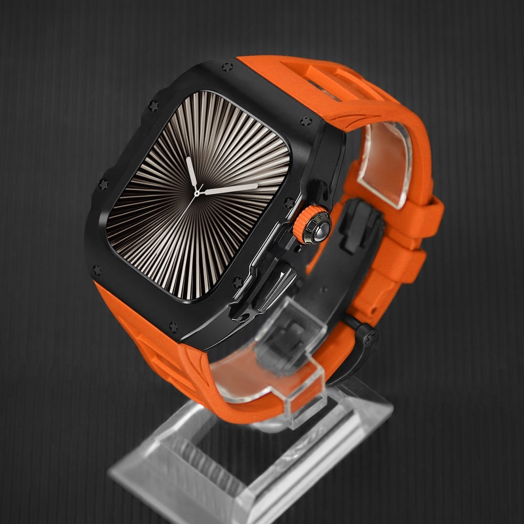 LumaGuard Fluorelastomer-Armband für die Apple Watch — galvanisiert - Desfino