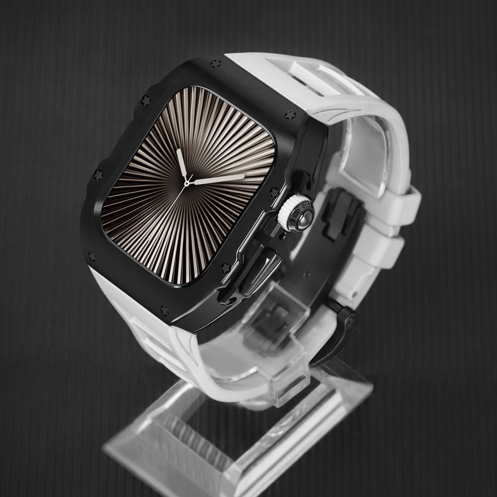 LumaGuard Fluorelastomer-Armband für die Apple Watch — galvanisiert - Desfino