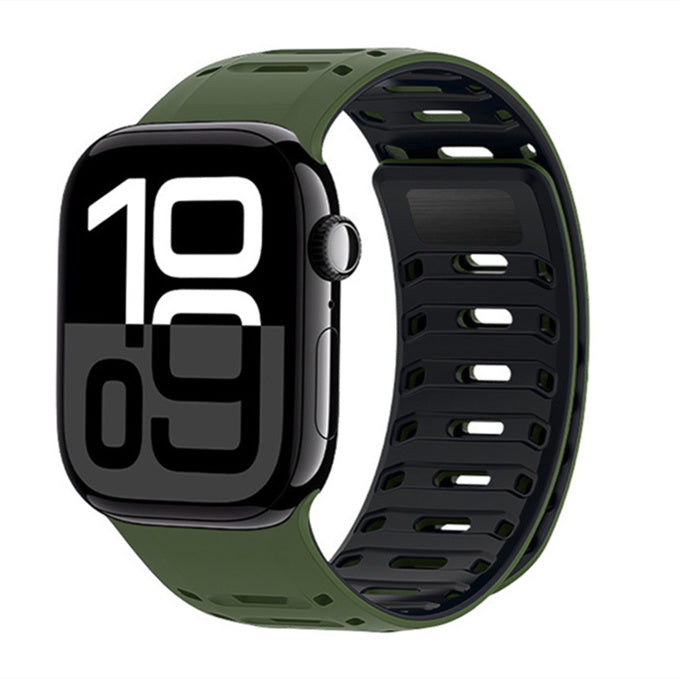 Apple Watch-armband i silikon - magnetlås, justerbart 130–230 mm - Desfino