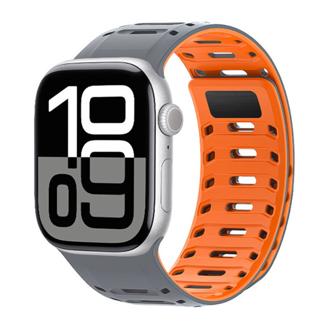 Apple Watch-armband i silikon - magnetlås, justerbart 130–230 mm - Desfino