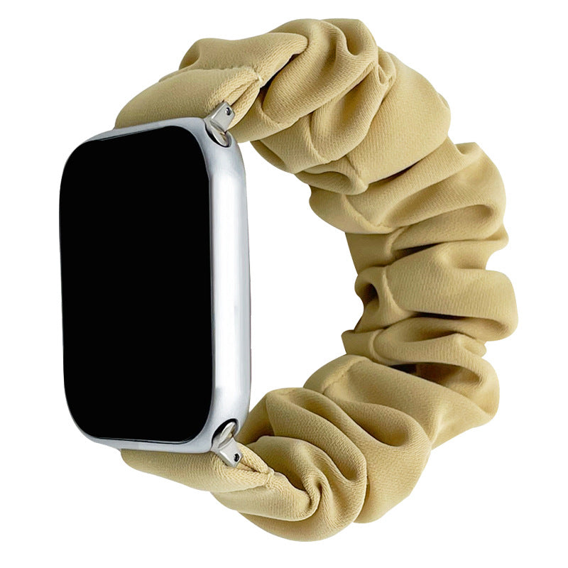 Miękki jedwabny pasek scrunchie do Apple Watch — elastyczne dopasowanie bez zapięcia - Desfino