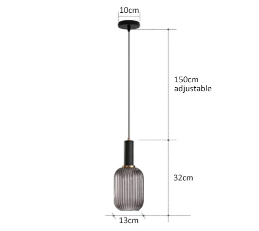 AuraGlass retro LED závěsné svítidlo — svítidlo ve vintage stylu - Desfino