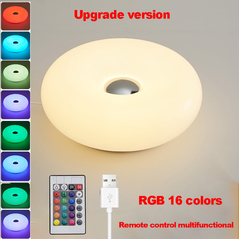 AuraGlow Lampe de bureau USB RGB - Lampe de chevet à intensité réglable par toucher - Desfino