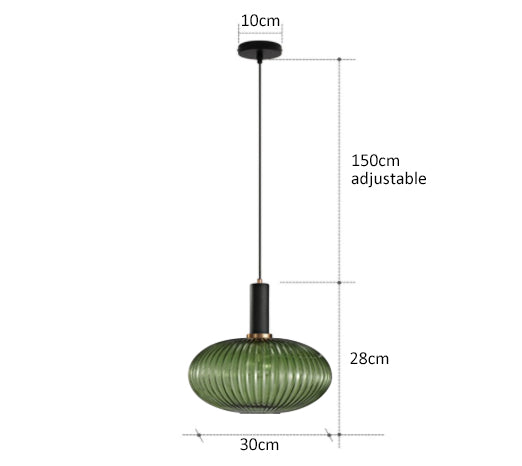 AuraGlass retro LED závěsné svítidlo — svítidlo ve vintage stylu - Desfino