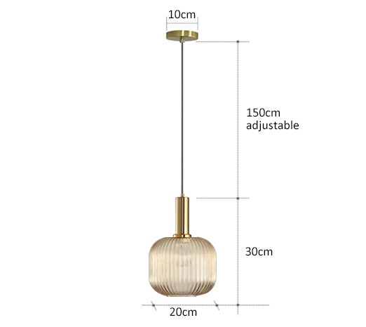 AuraGlass retro LED závěsné svítidlo — svítidlo ve vintage stylu - Desfino